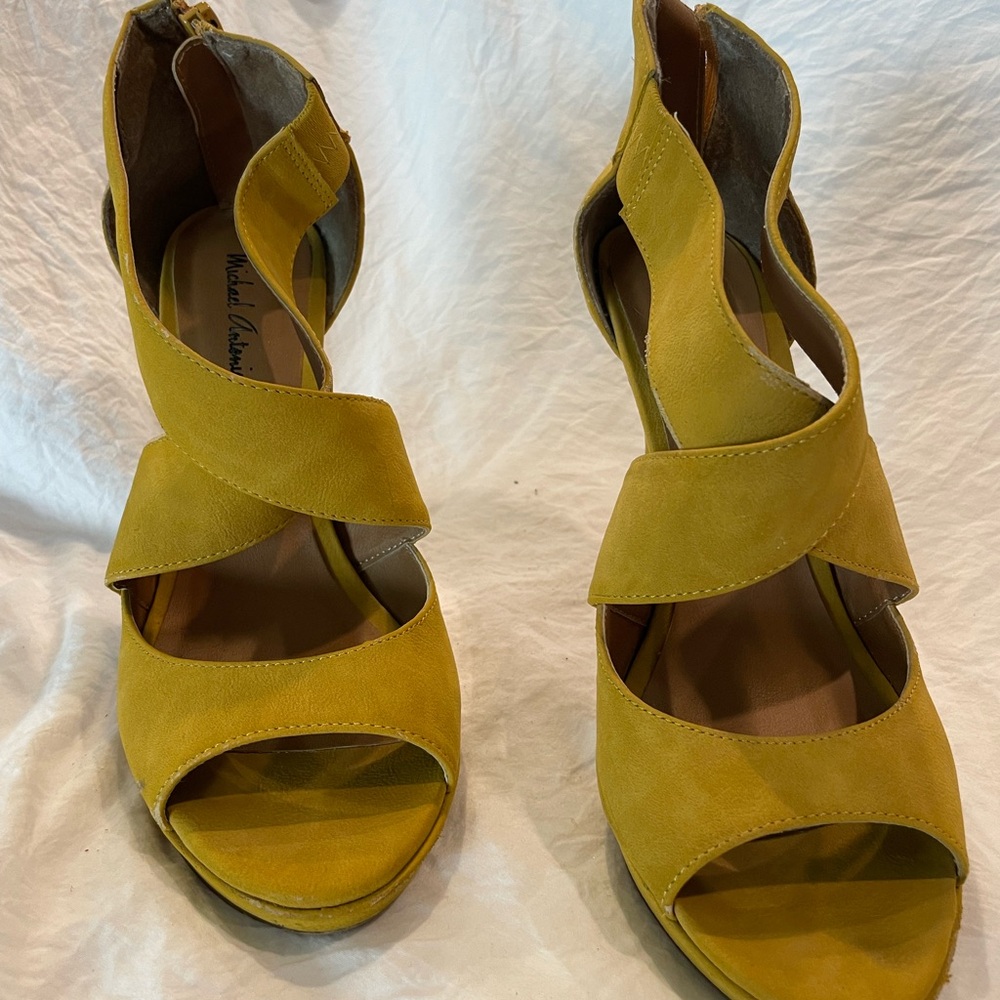 Michael Antonio Mustard Yellow Heels
